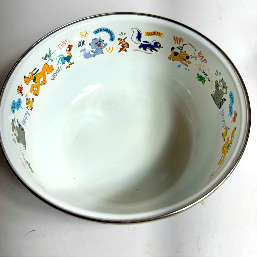 NWT. Disney Critters Enamel Bowl. Metal bowl with enamel coating. - Picture 2 of 9